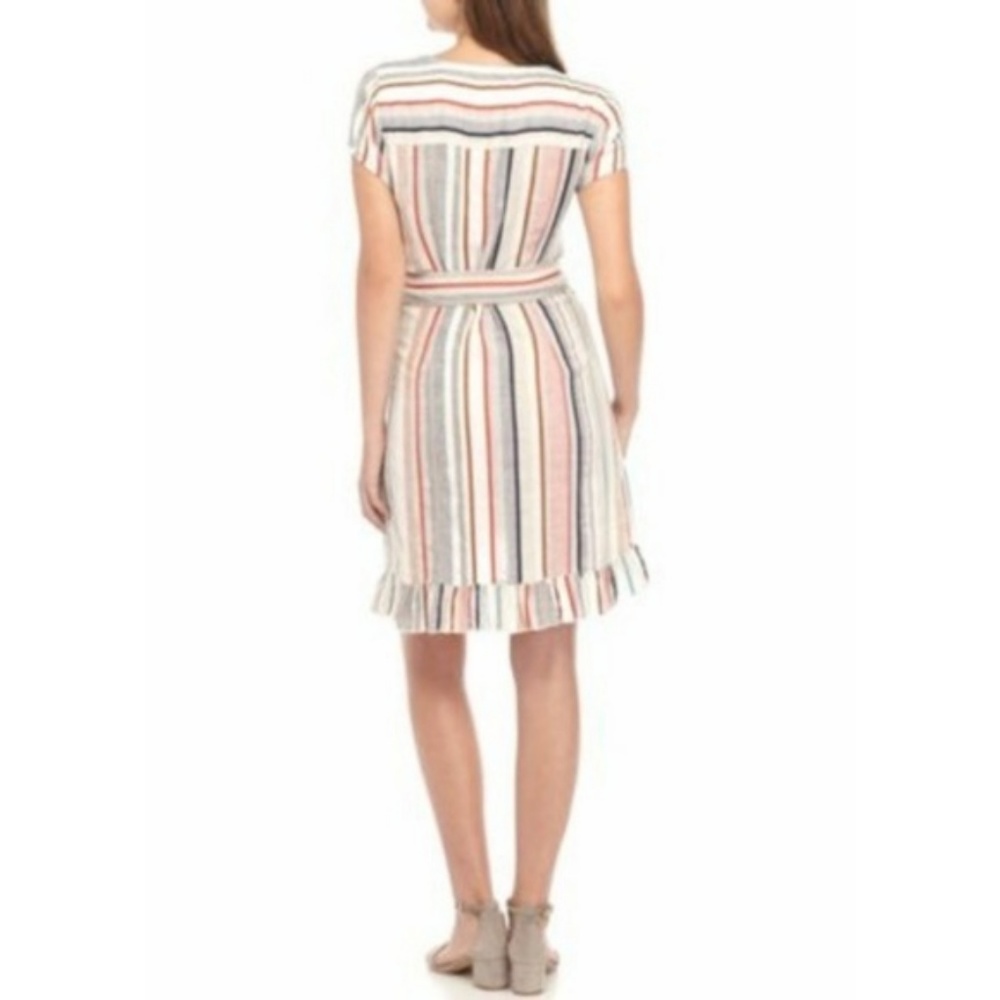 Free People Women's Wrap It Up Stripe Dress NWT - Picture 2 of 7